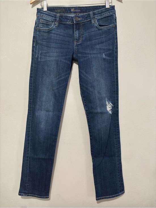 Kut from the Kloth Denim - Kut from the Kloth Boyfriend Jeans Size 4 Dark Blue Wash